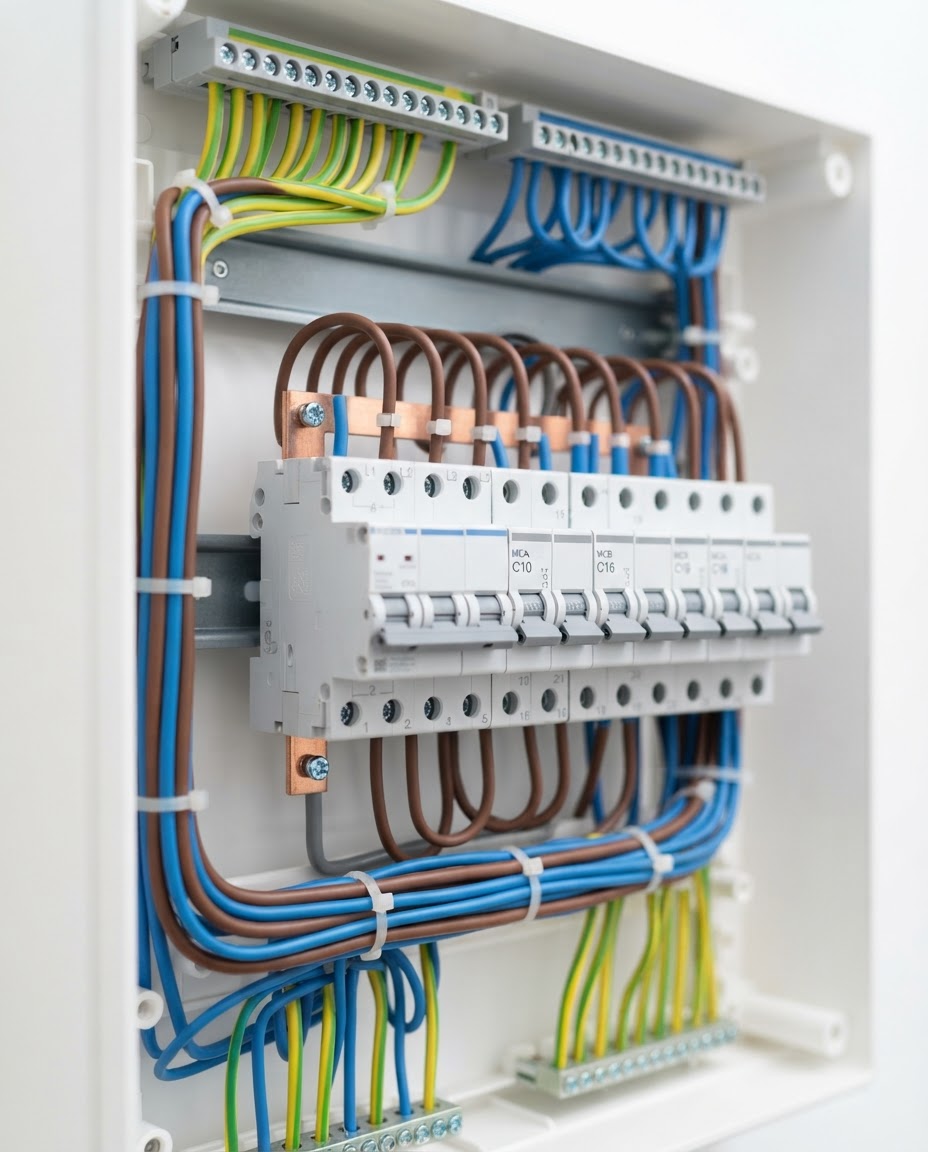 Tableau électrique moderne aux normes NF C 15-100 installé par GSA-Multiservices à Paris
